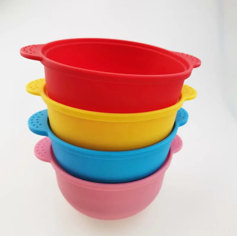 Silicone Wax Pot Home Use Delipatory Wax Warmer Melting Non-Sticks Silicone Bowl