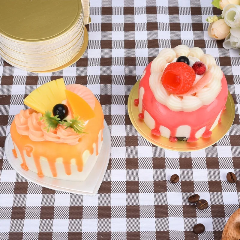 100pcs Round Mousse Cake Boards Paper Cupcake Dessert Displays Tray Wedding Birthday Cake Pastry Decorative Tools Kit