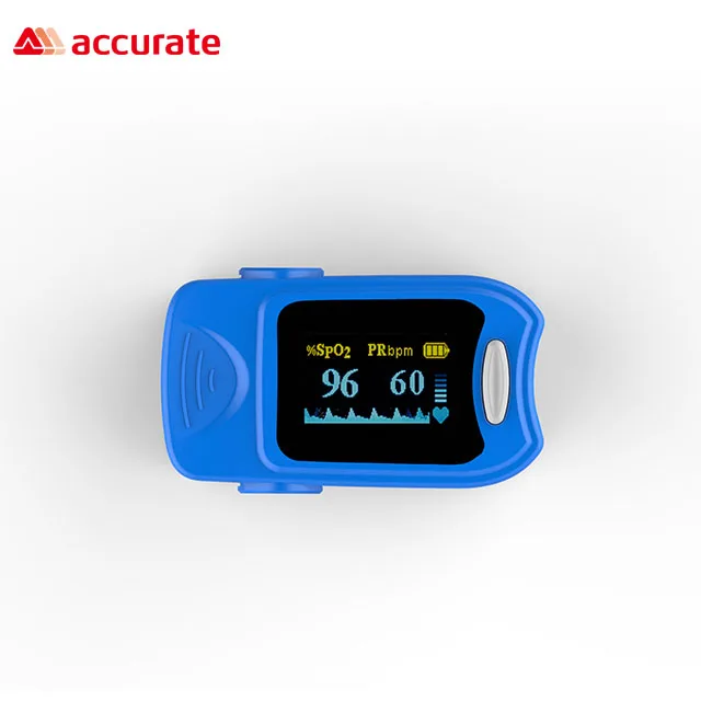 Accurate Real Manufacturer Pulsioximetro Medical Held Fingertip Pulse Waveform Oximeter