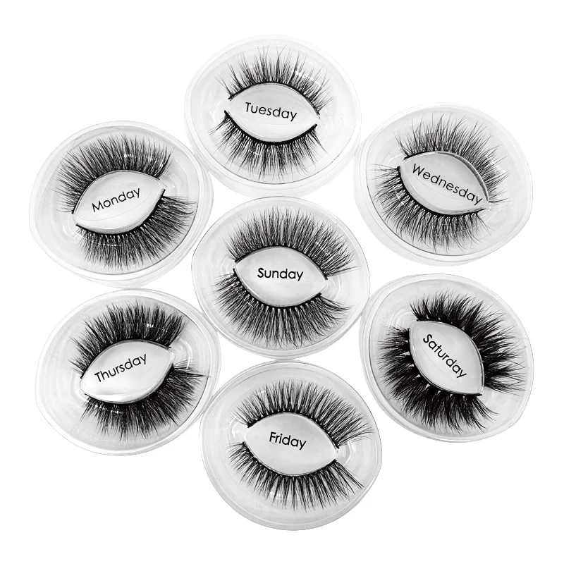 7 Pairs Mink Eyelashes Natural False Eyelashes Fluffy Lashes Eyelash Extension 3D Mink Lashes Volume Lashes Cilios Makeup