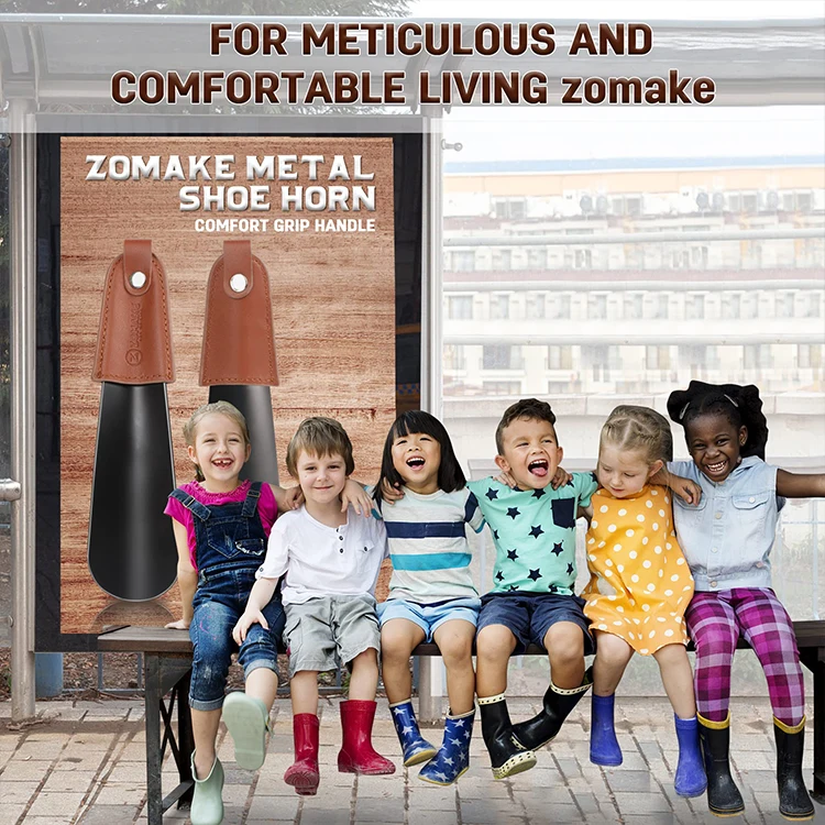 S & J Новые товары на заказ хорошее качество металлический мини-рог для обуви более широкий кривизный рекламный логотип