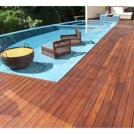 Wholesale very durable and same color hard wood viga Ipe decking for  villas