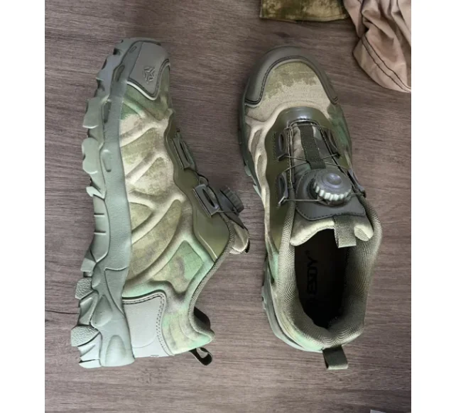 DFE01 ESDY multicam CP camouflage Black Green Grey Green multi colors customized tactical sports shoes shoes lacing adjust lock