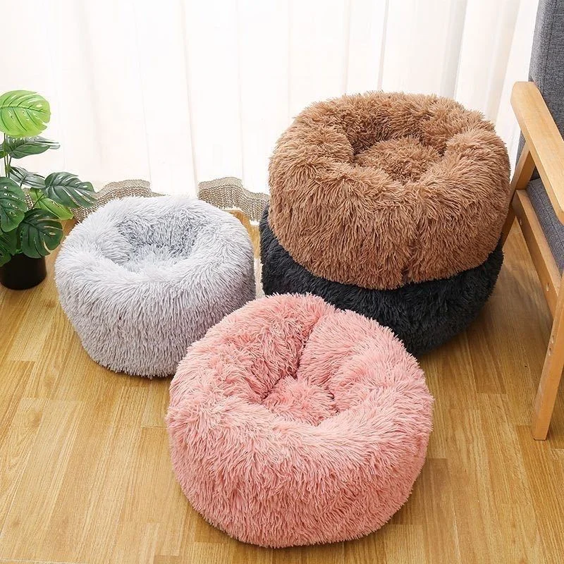 Wholesale Fluffy Luxury Pet Beds Anti-Anxiety Washable Dog Sofa Bed Calming Dogs Bed for Small Big Dogs