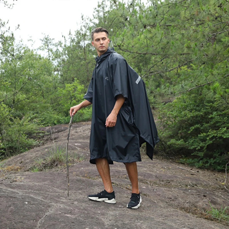 custom logo eva pvc pu nylon mountaineering climbing camping hiking hunting rain coat poncho korean raincoat