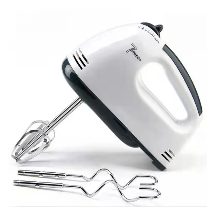 New Small Home Appliance Household Automatic Electric Breaking Egg Blender Eggbeater Sliver Hand Food Mixer With Electric Whisk