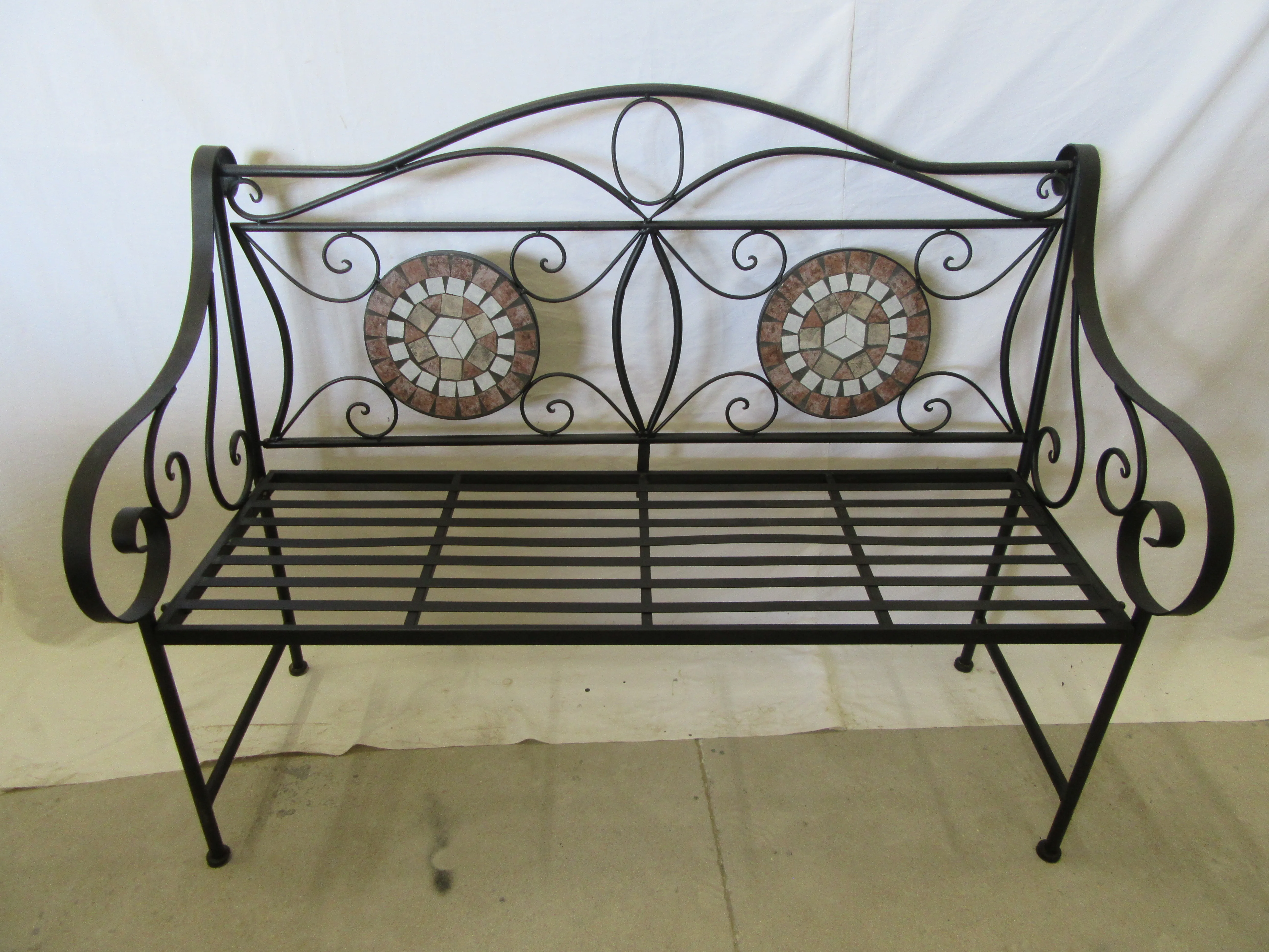 outdoor metal waterproof home Japanese Garden Swing Bench