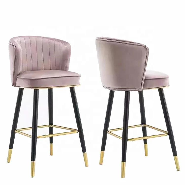 Commercial industrial restaurant modern stainless steel high chair dining barstool