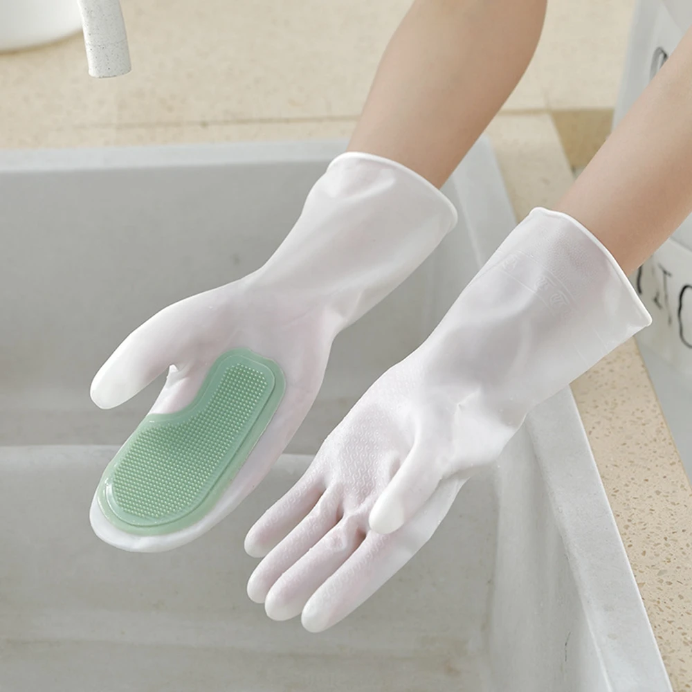 Magic Silicone Gloves Can Be Used Repeatedly Suitable For Tableware Dishwashing Gloves With Washer Suitable For Kitchen,Car