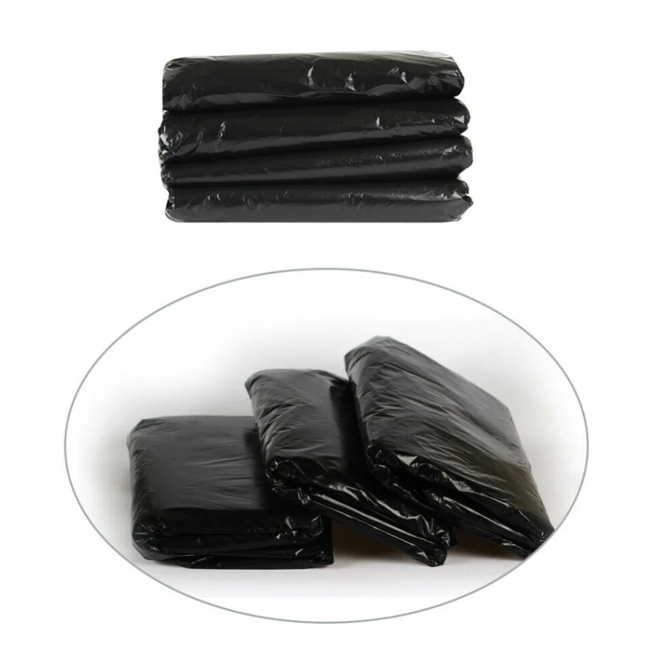 
Plastic Black Garbage bags manufacturing Pack of 100 Extra Heavy Duty Black Bin Bags 