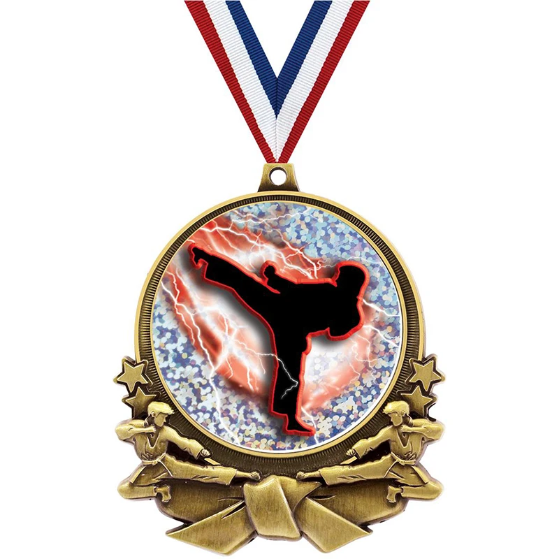 Custom 3D Kung Fu Metal Taekwon-Do Mundial Jiu Jitsu Award Ju Jutsu Judo Itf Taekwondo Karate International Medals