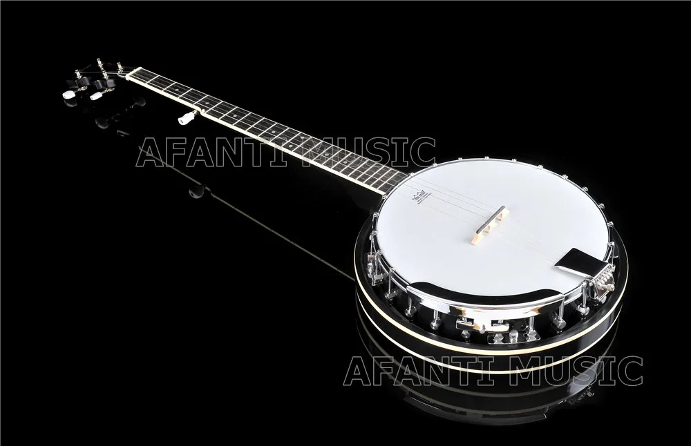 Blue Grass hot sell Afanti 5 Strings black color banjo musical instruments