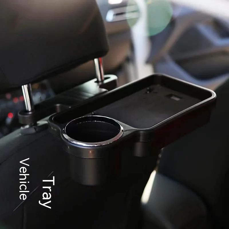 Headrest Cup Holder Car Back Seat Organizer to Keep Kids Entertained Cup Holder Tray for Car Holds Drinks, Food & Phones/Tablet