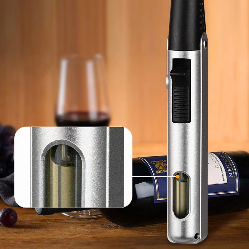 Multipurpose Windproof Butane Refillable Gas Torch Lighter Jet Flame Mini Torch Lighter for BBQ Candles Grills Stove Fireplace