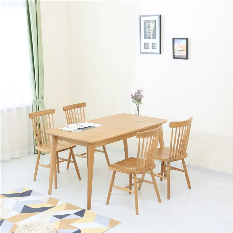 China Wholesale Solid Wood Construction Comfortable Seating Home Decor Vintage Style Windsor Chair