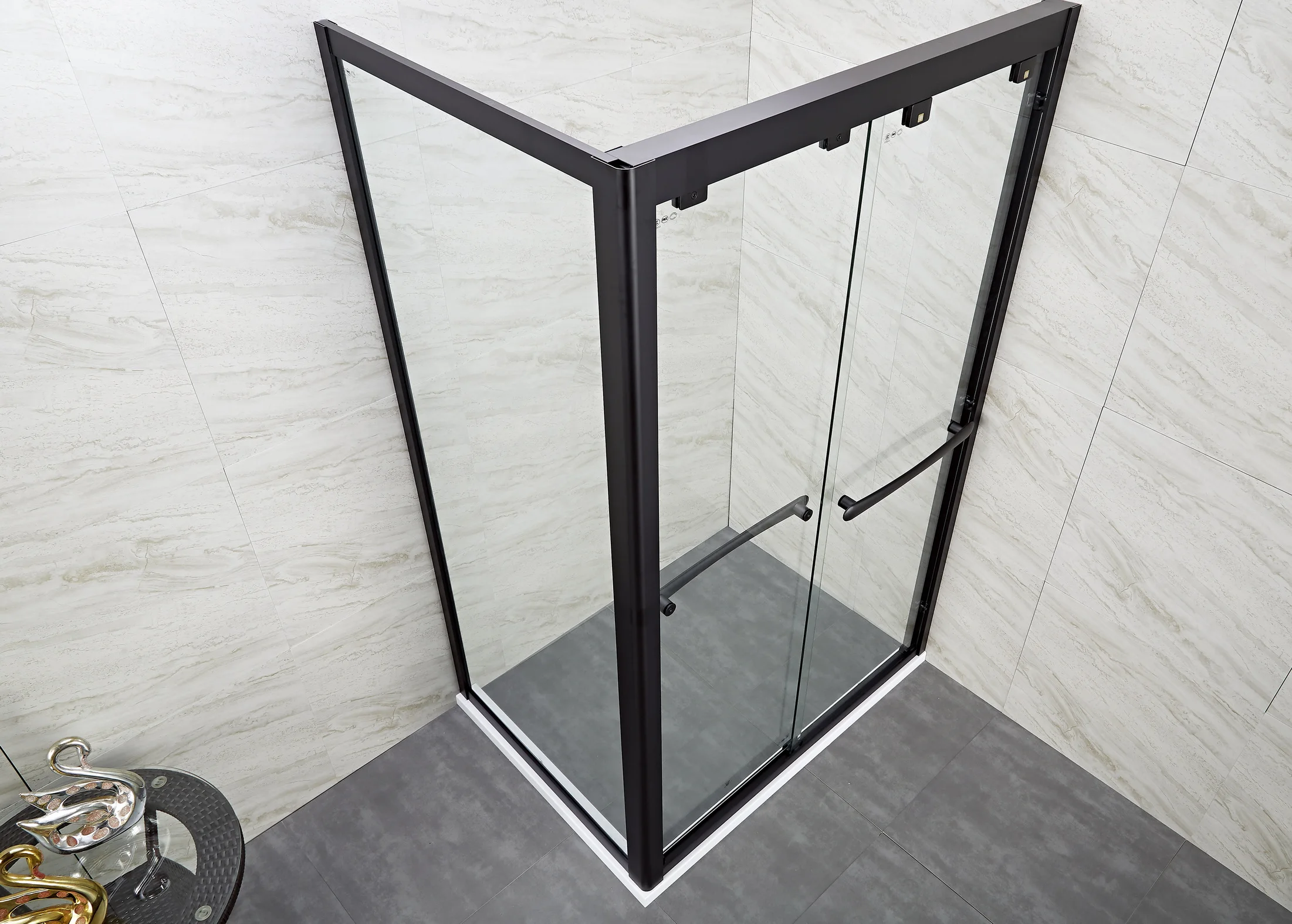 Simple Bathroom Shower Enclosure Tempered Glass Shower Cabin Door Shower Rooms