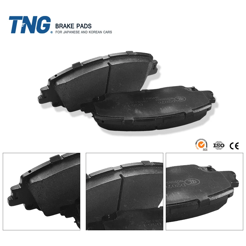 Hot Sell China Factory Ceramic Brake Pads for Kia Optima Soul Sportage for Hyundai D1295 58101-1DE00 Brake Pad Supplier