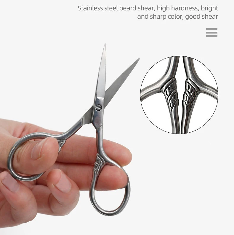 Wholesale Accessories Beard Product Wooden Barber Natural Beard Brush And Comb Set Trimming Kit for men beard and mustache