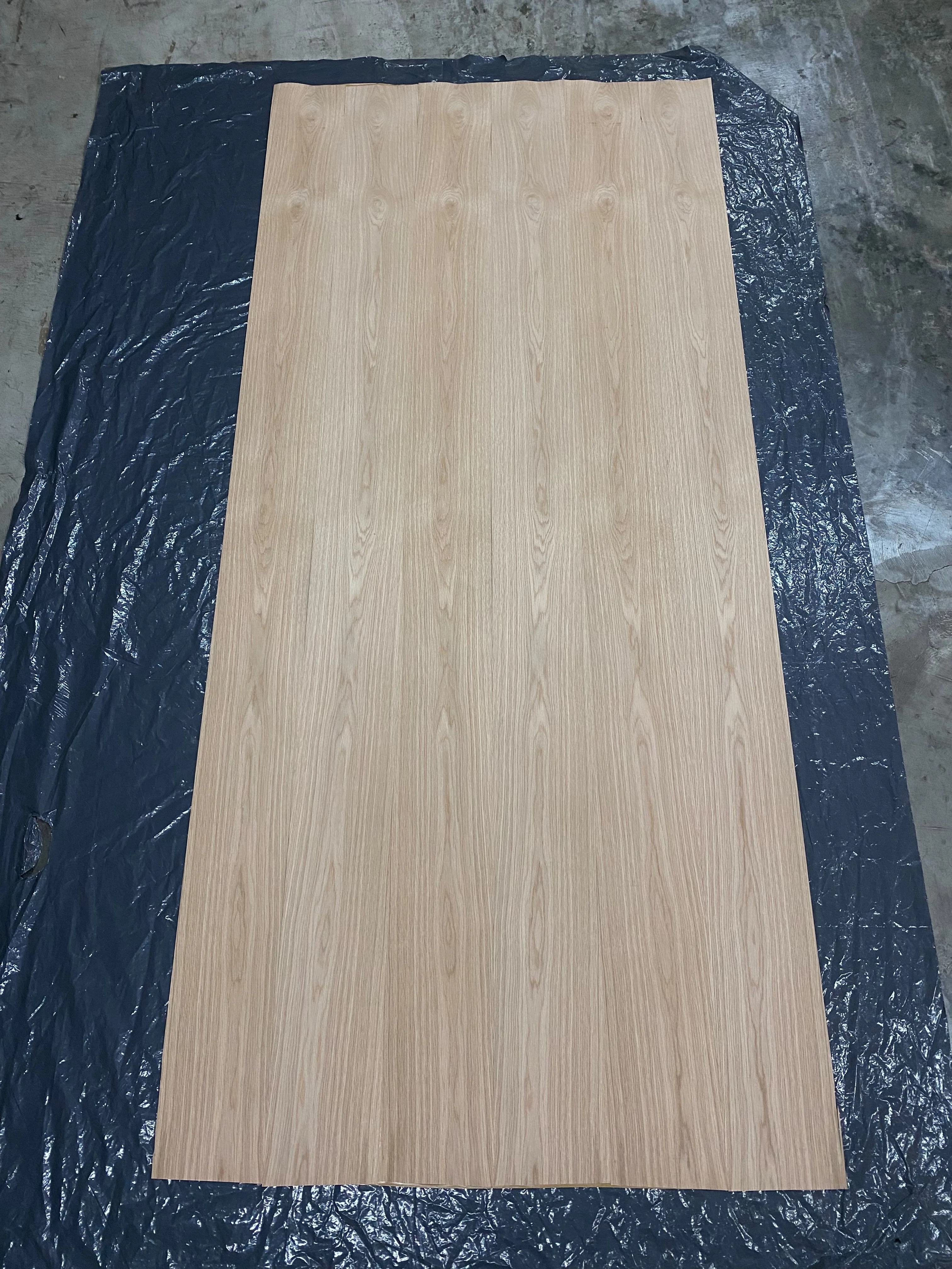 Online Wholesale Experienced Manufacturer Natural White Oak Veneer On Plywood With Sliced Cut Technics