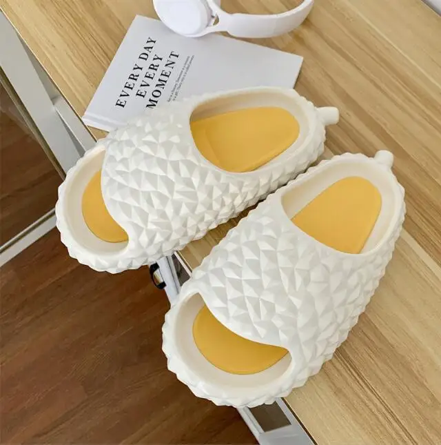 Women new Slide durian Fruit Open Toe EVA Foam Durian Slides Slippers for Adult Women Lady