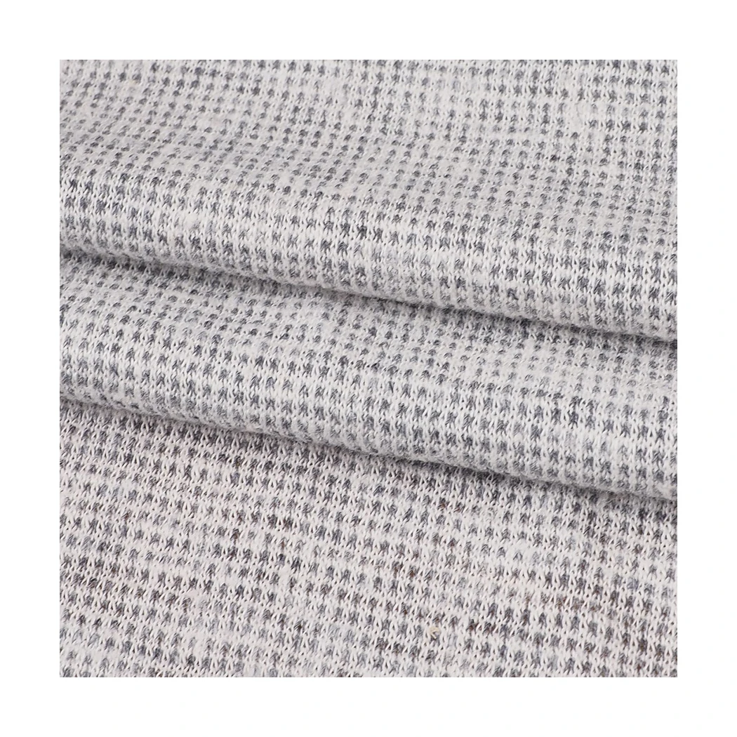 KJ20817 China Manufacture Sustainable Hemp Lyocell Recycled Polyester Textile Yarn Dye Jersey Fabric Low Price