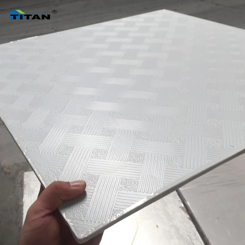 Vinyl Ceiling Tiles 2X4 Ft False White Tile Ceiling Rectangle Accoustics Gypsum Pvc Ceiling Tiles