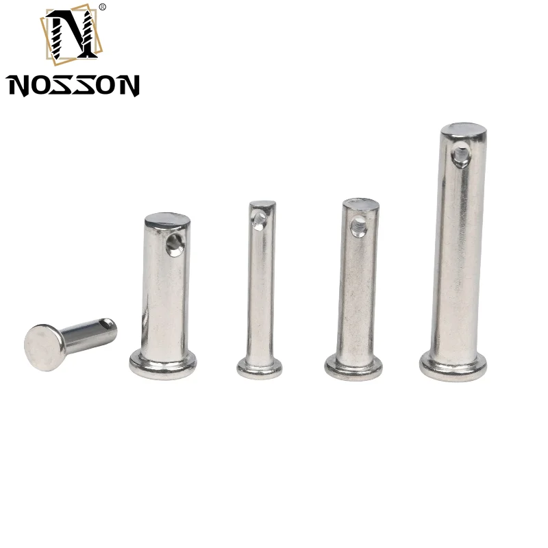 China supplier customized stainless steel hollow pin cylindrical dowel pins Internal threaded round head clevis pin titanium