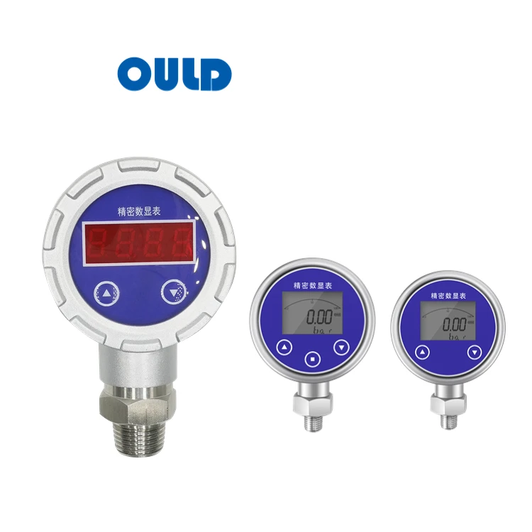 PDU-512  Manufacturer Digital Air Pressure Gauge Meter Manometer Oem Customized Pressure Gauge -1 To 5 Bar 50Bar 3000Psi