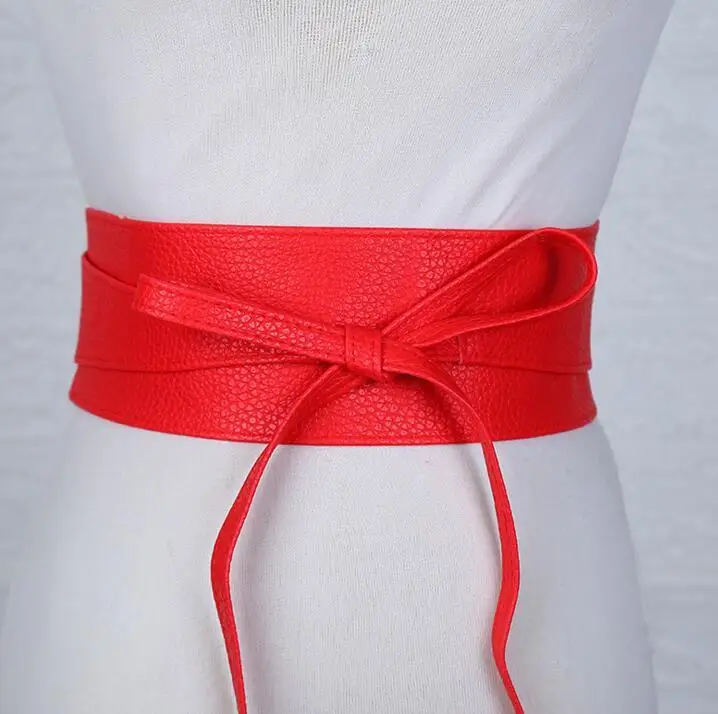 Belts & Accessories decorative dress belts Womens Fashion Leather Obi Style Wide Waist Band BeltPU Belts
