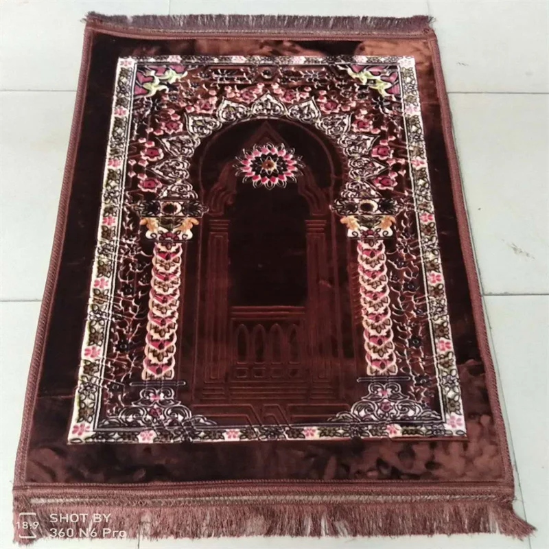 Thick Prayer Carpets Rug High Quality Raschel Muslim Prayer Mat Rug Anti slip The Mosque Muslim Pilgrimage Carpet And Rugs