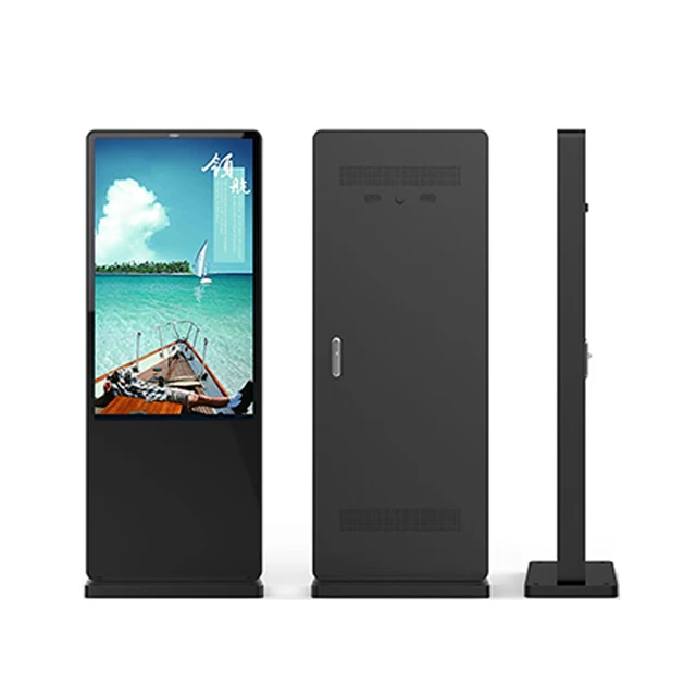 Super Slim Thin Indoor/outdoor Advertising Led Display P2.5 Digital Signage and Displays Standing Lcd Poster Screen Floor Stand
