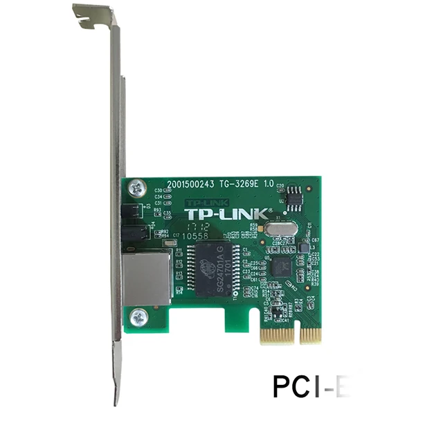 Desktop computer host built-in Gigabit drive-free PCI-E wired network card / half duplex automatic detection