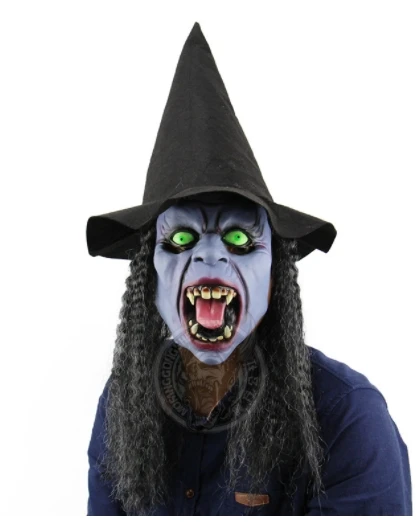 Fang Fang Dark Night Witch Halloween Bar Ghost House Ball Props Pullover Terror Ghost Mask