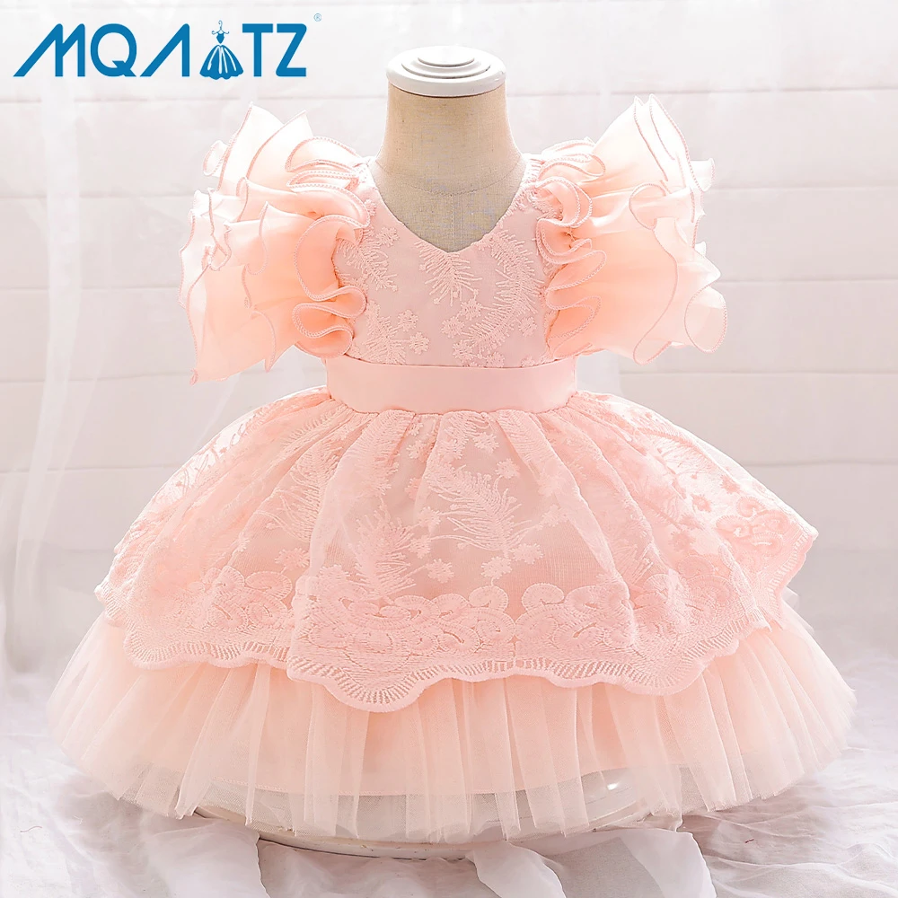 MQATZ Wholesale Summer Girl Formal Dresses Puffy Baby Frock Party Wear 2 Years Girl Birthday Dress