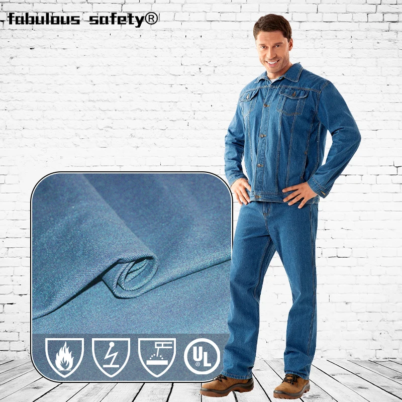 Wholesale Fire Retardant Cotton FR Arc Flash Denim Twill Fabric