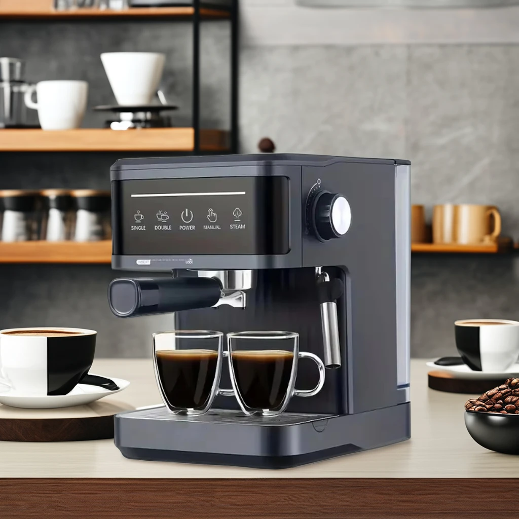 20bar Professional Semi-Automatische Espresso Machine Italiaanse Koffiezetapparaat met Melk Frother Cappuccino Latte Maker