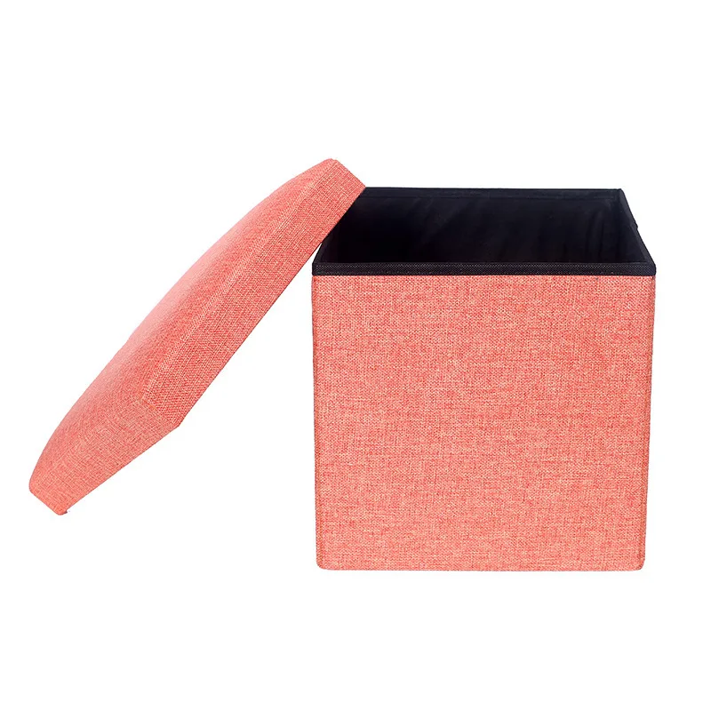 Accept Customize Colorful Storage Stool Organizer Box Cube Stool Seat for Living Room
