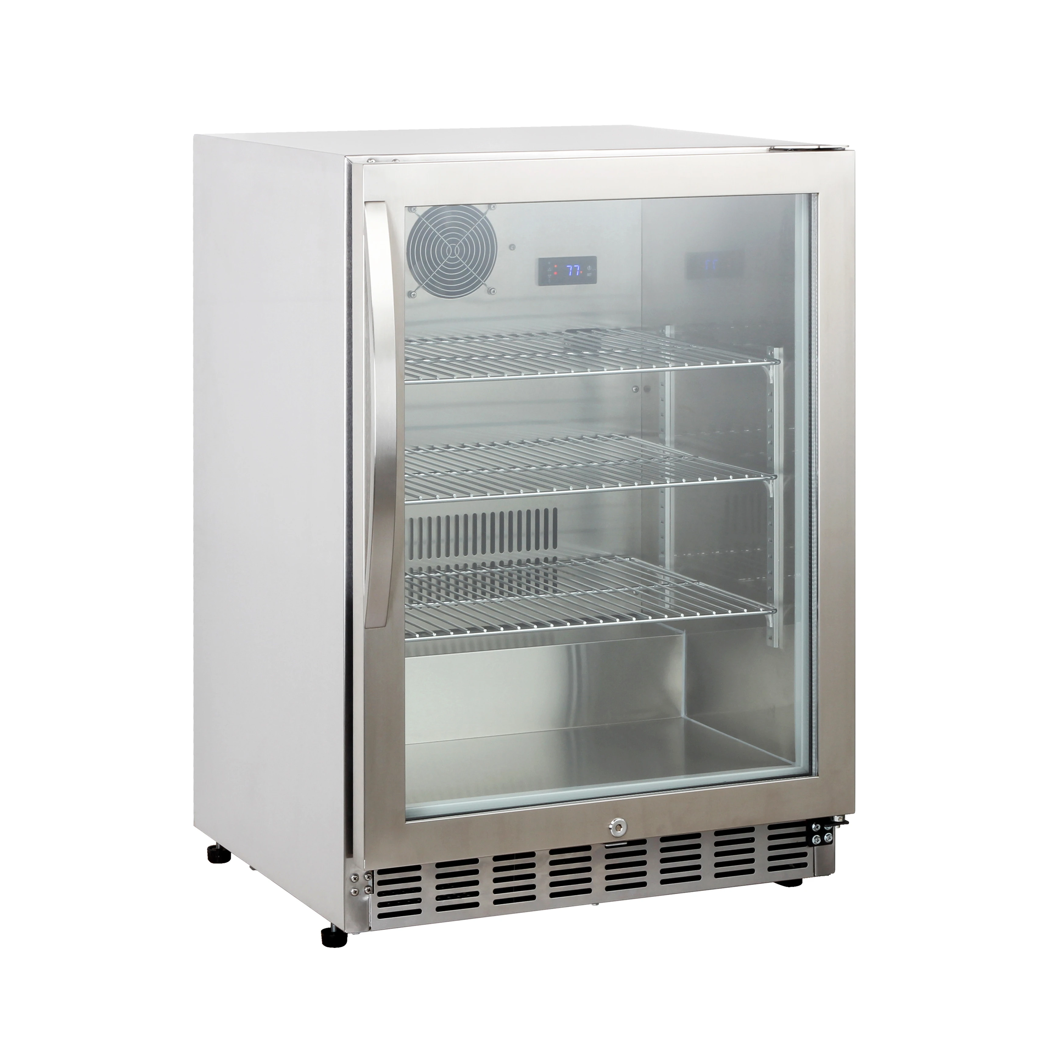 24 дюйма наружный Встроенный кулер из нержавеющей стали холодильник охладитель холодильник витрина холодильника