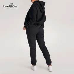 Wholesale Plain High Quality Heavyweight 100% Organic Cotton Blank Oversized Pullover Hoodies And Jogger Sweatpants Set Unisex