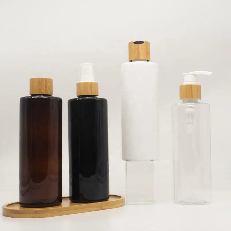 Empty shampoo lotion bottle 100ml 120ml 250ml 500ml white PET plastic body toner lotion bottles