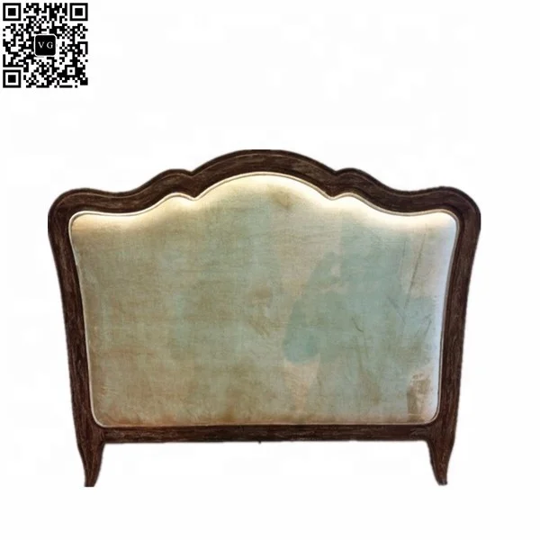 Modern luxury furniture headboard factory custom size tufted fabric upholstered headboard