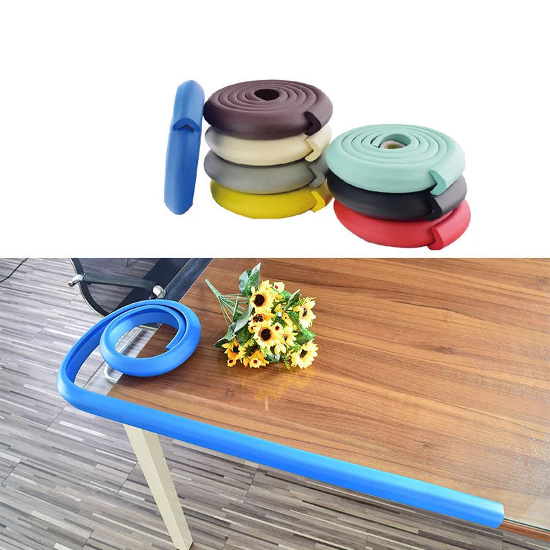 Multifunctional Edges Guard Coverage Baby Safety Bumper Hefty-Fit Heavy-Duty Soft Rubber Foam Furnitures Corner Bumper