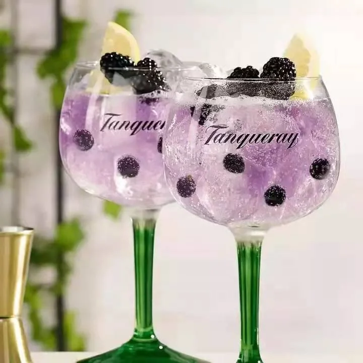 Plastic Gin Balloon Glasses Unbreakable Reusable Cups Plastic Cocktail Glasses Wine Cups Goblet Round Shape Dessert cup