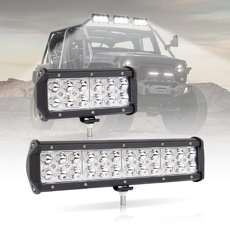 RCJ Super Bright Aurora Led Light Bar,Barras Led Light Bar Offroad,8 inch 20 inch Spot Beam Double Row Car Led Light Bar