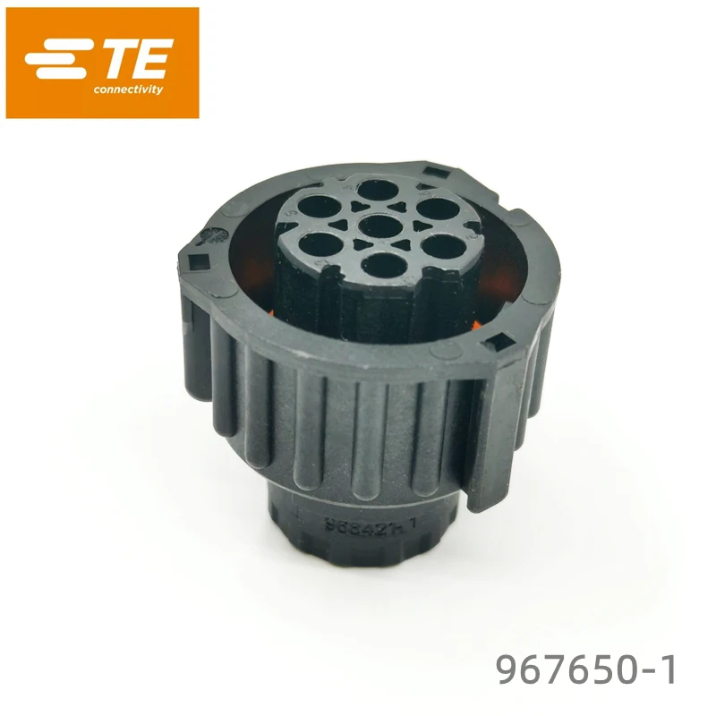 Genuine Housing for Female Terminals Tyco TE 967650-1 AMP Wire to Wire Black 7 Pin Center Line Signal Shell in Stock