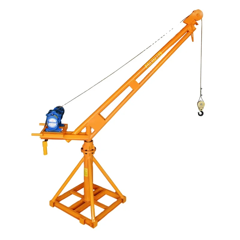 360 degree rotating lifting and loading machine, lifting small crane