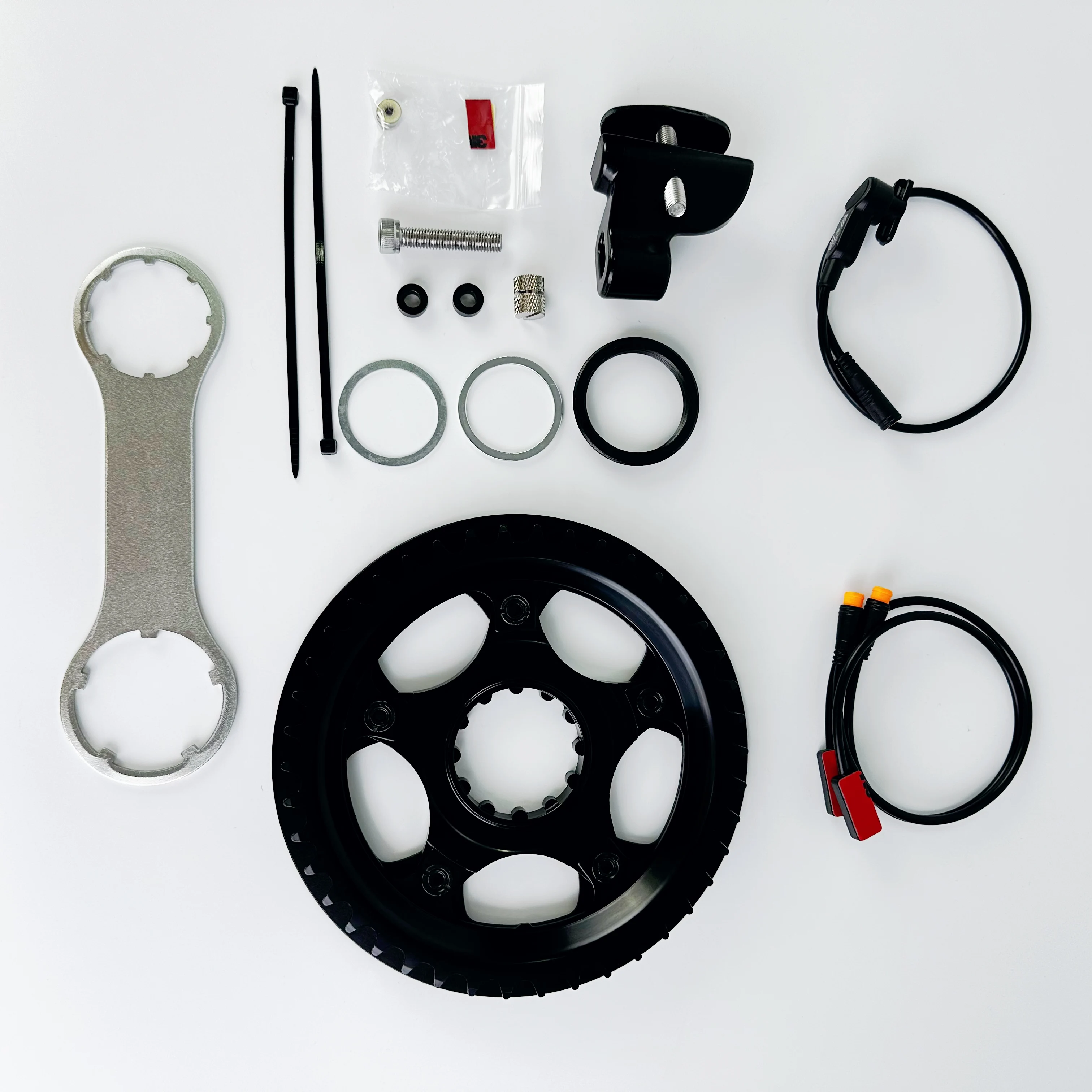 TOSEVEN DM02 36v 48v 250W Mid Motor Kit for Electric Bike (EBike) and Trikes 250W Conversion Kit with LCD Display Torque Sensor