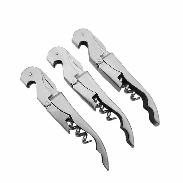 
Factory Direct personalized multifunction stainless steel wine corkscrew custom logo bar stainless bottle opener 