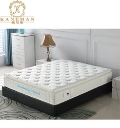 China manufacturer 10 inch Hybrid Colchones Queen size bed pocket coil spring mattress roll in box