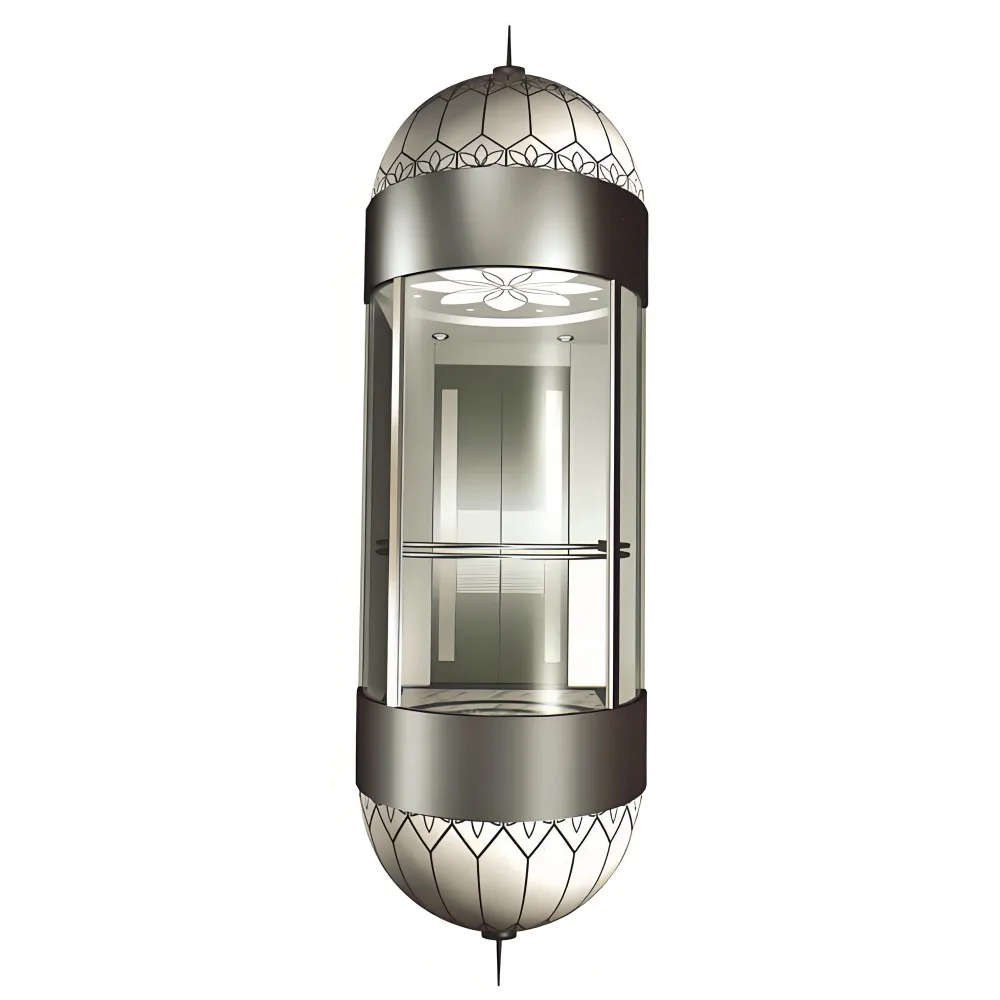 GOTS otis elevator round elevator 360 Panoramic Sightseeing platform circular semicircular elevator